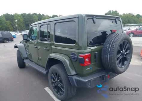 2022 Jeep Wrangler 4Xe Unlimited Sahara 4X4 z USA, uszkodzony, nr VIN 1C4JJXP68NW156912